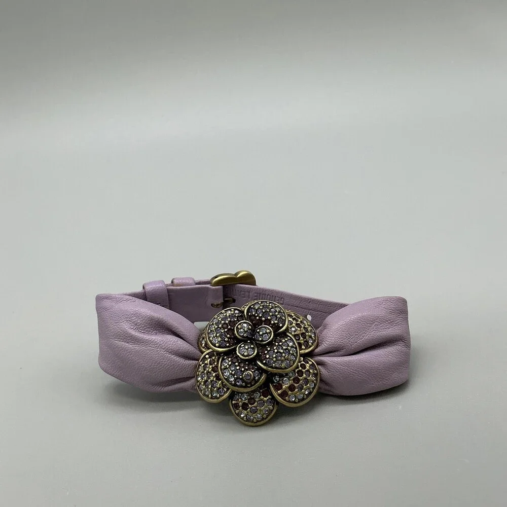 Heidi Daus Petal Profusion Women Watch 34mm Hidden MOP Crystal New Battery